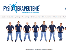 Tablet Screenshot of fysioterapeutene.com